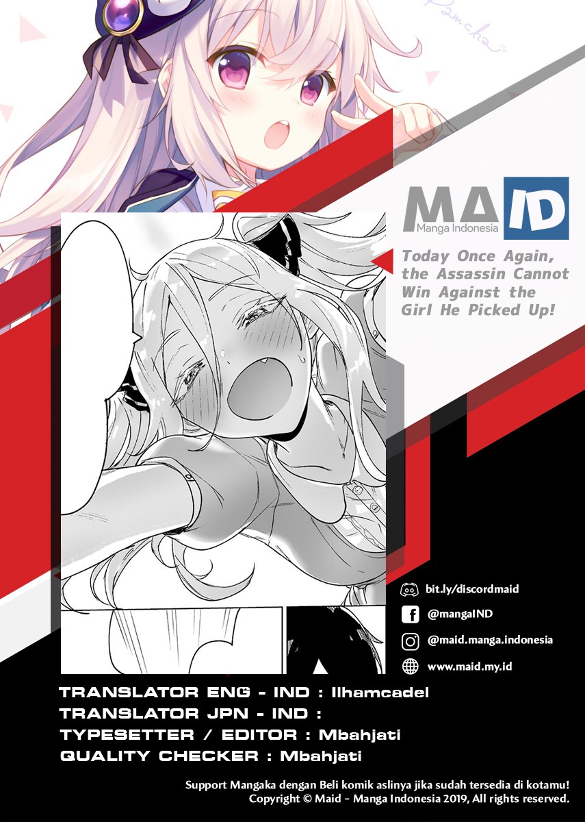 Today Once Again the Assassin Cannot Win Against the Girl He Picked Up! Chapter 07 Gambar 1