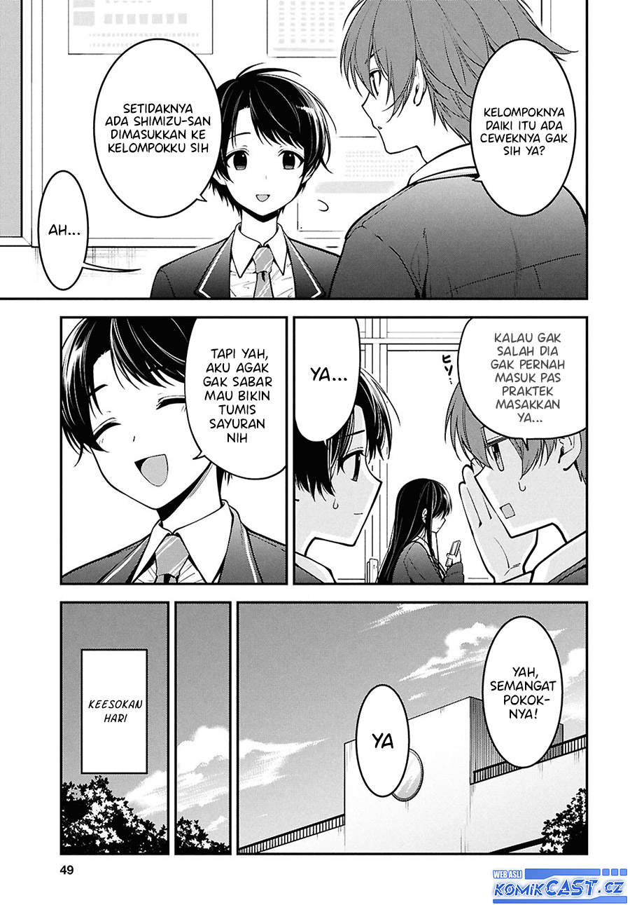 Tonari no Seki no Yankee Shimizu-san ga Kami o Kuroku Sometekita Chapter 02 Gambar 6