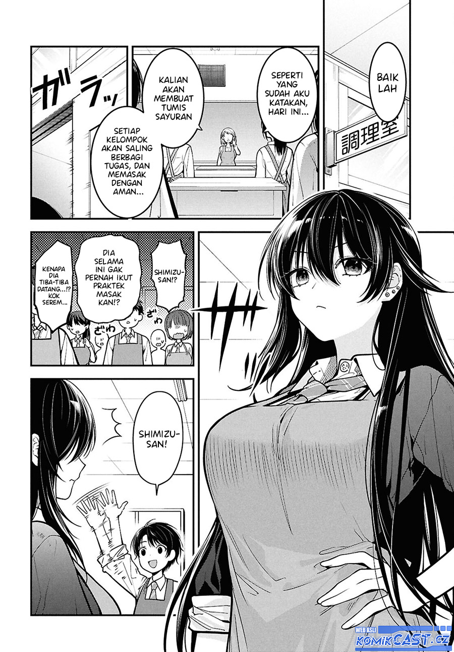 Tonari no Seki no Yankee Shimizu-san ga Kami o Kuroku Sometekita Chapter 02 Gambar 7