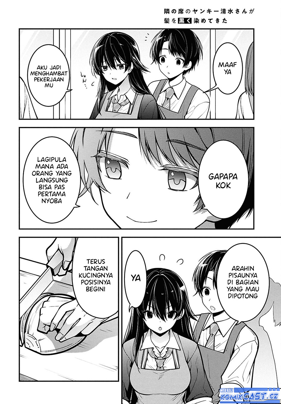 Tonari no Seki no Yankee Shimizu-san ga Kami o Kuroku Sometekita Chapter 02 Gambar 25