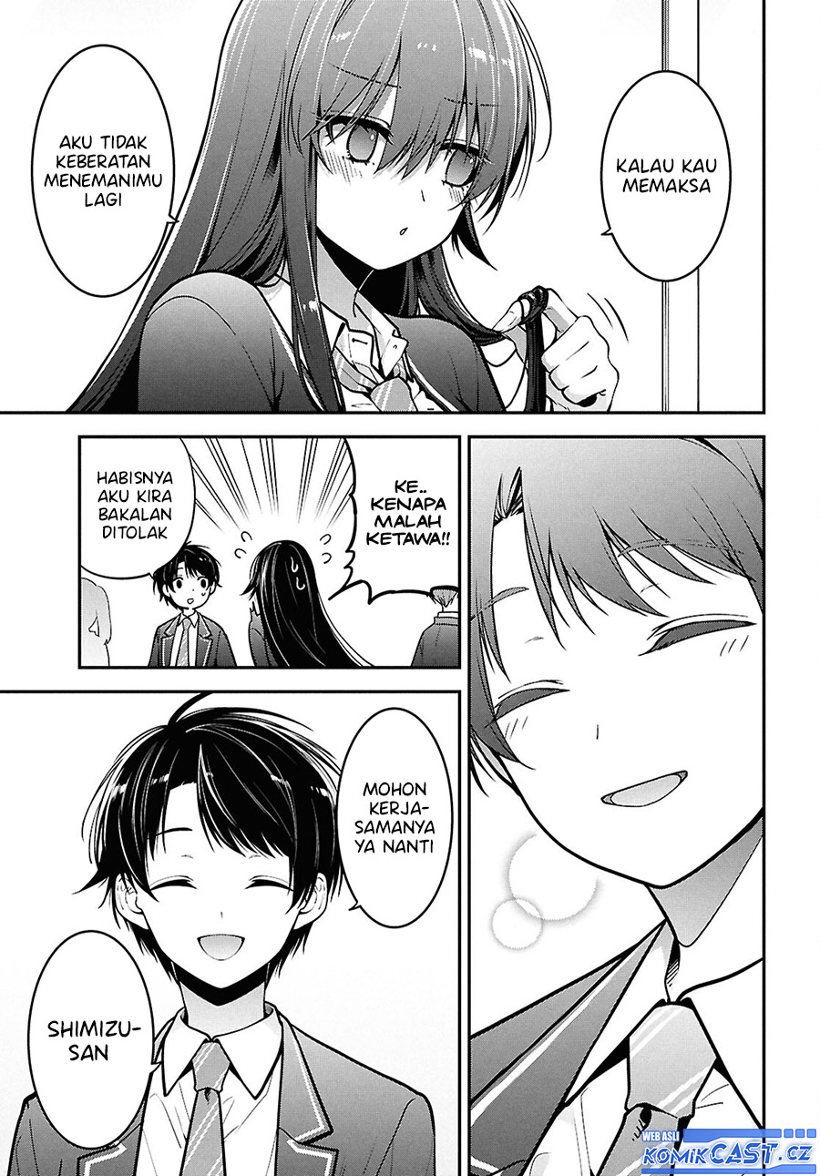 Tonari no Seki no Yankee Shimizu-san ga Kami o Kuroku Sometekita Chapter 02 Gambar 34