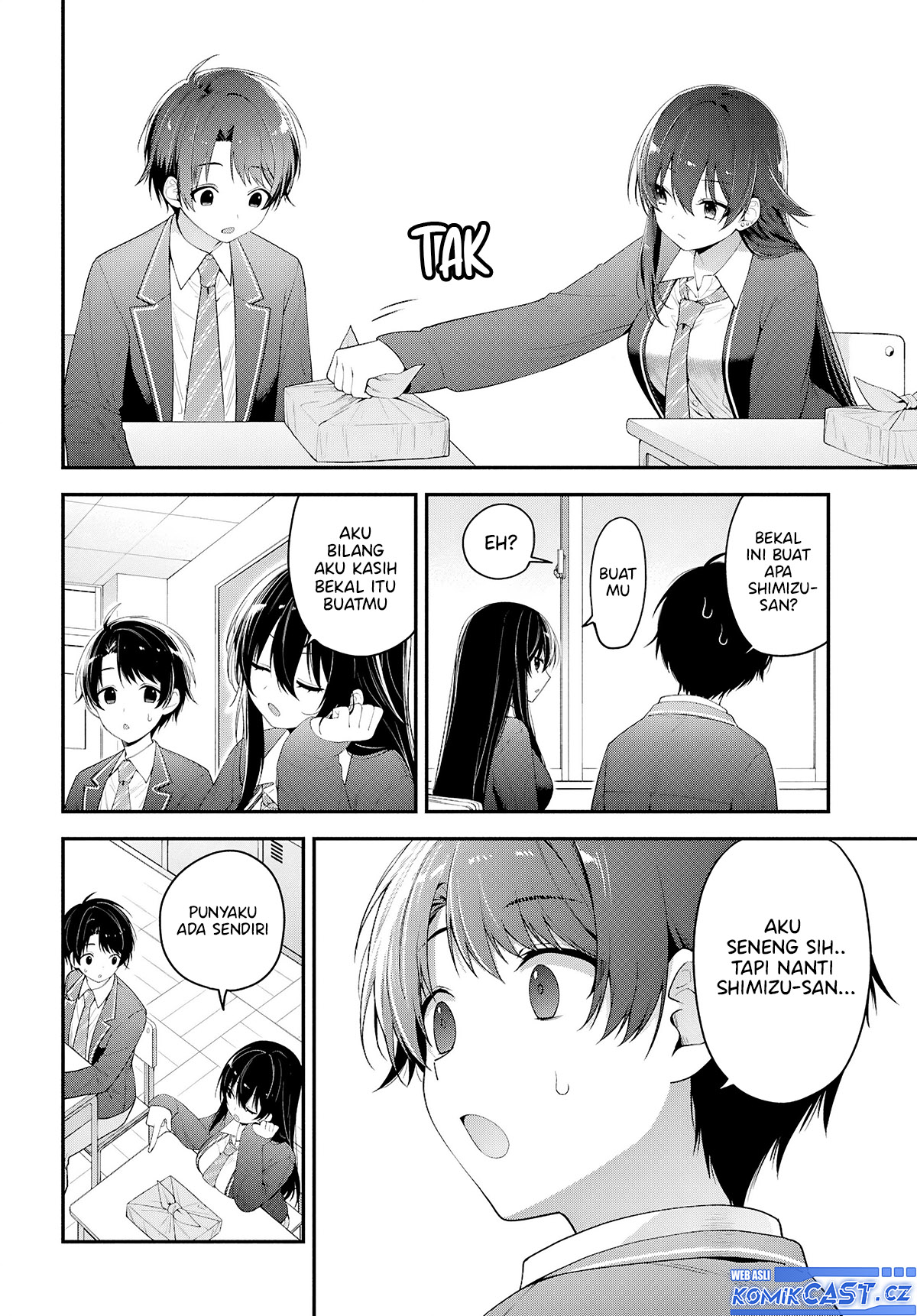 Tonari no Seki no Yankee Shimizu-san ga Kami o Kuroku Sometekita Chapter 03 Gambar 19