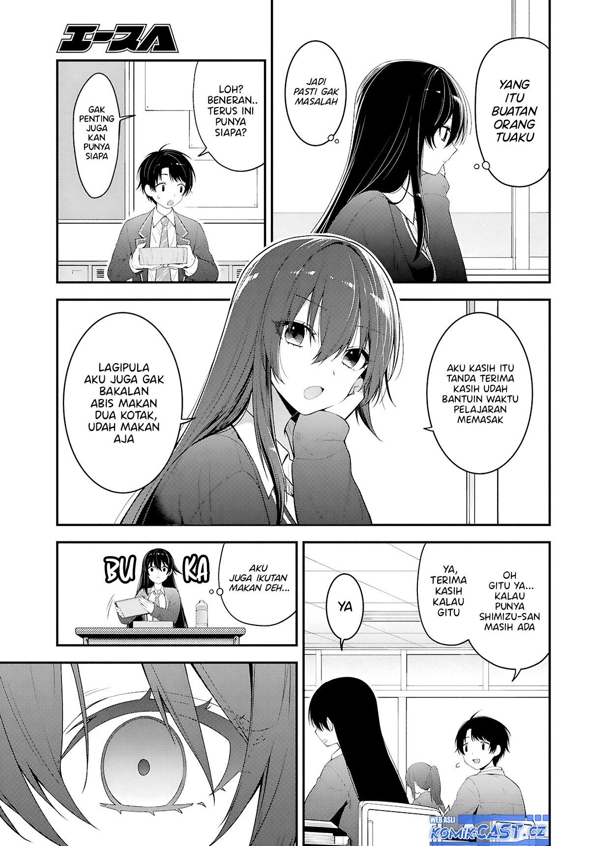 Tonari no Seki no Yankee Shimizu-san ga Kami o Kuroku Sometekita Chapter 03 Gambar 20