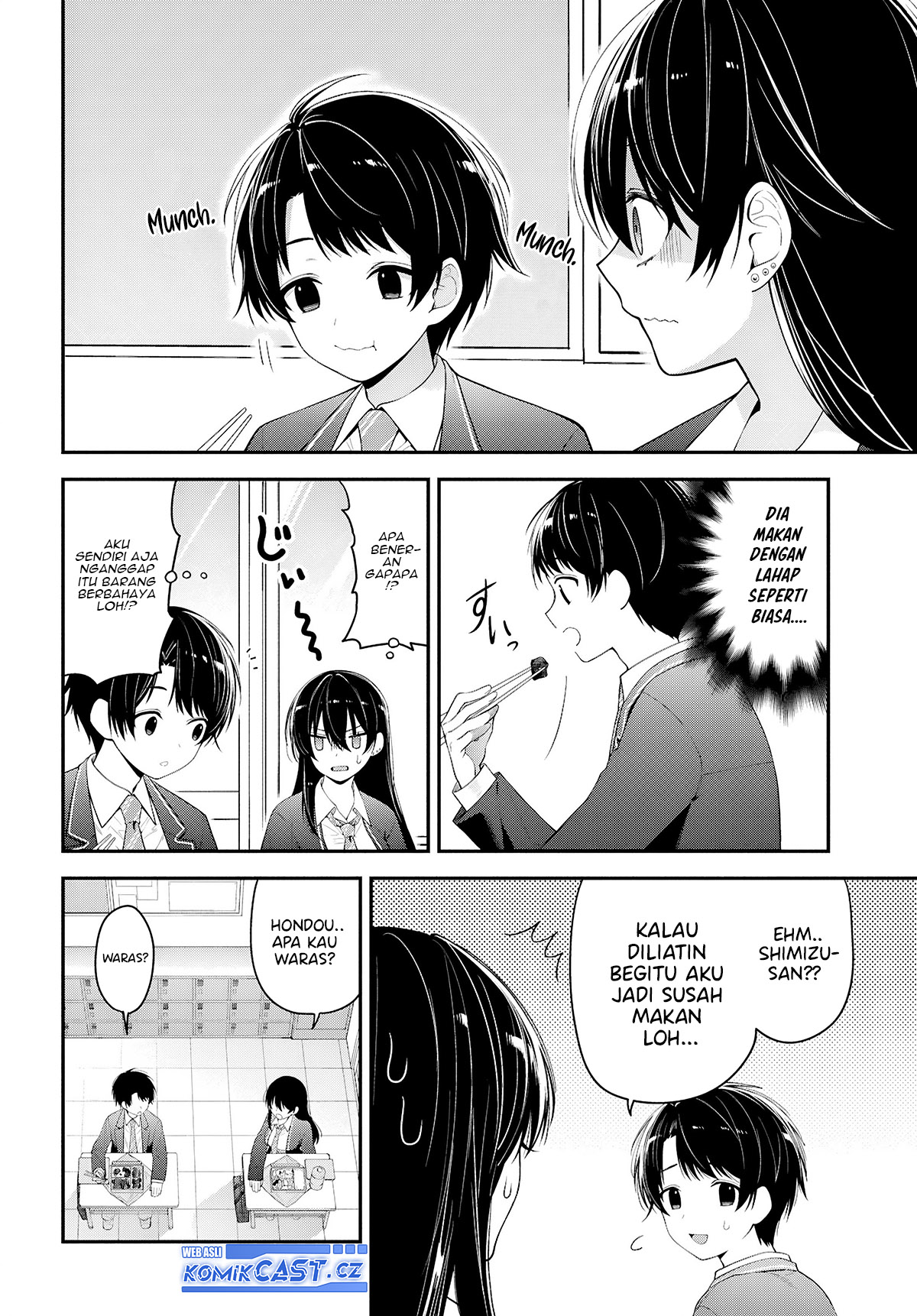 Tonari no Seki no Yankee Shimizu-san ga Kami o Kuroku Sometekita Chapter 03 Gambar 23