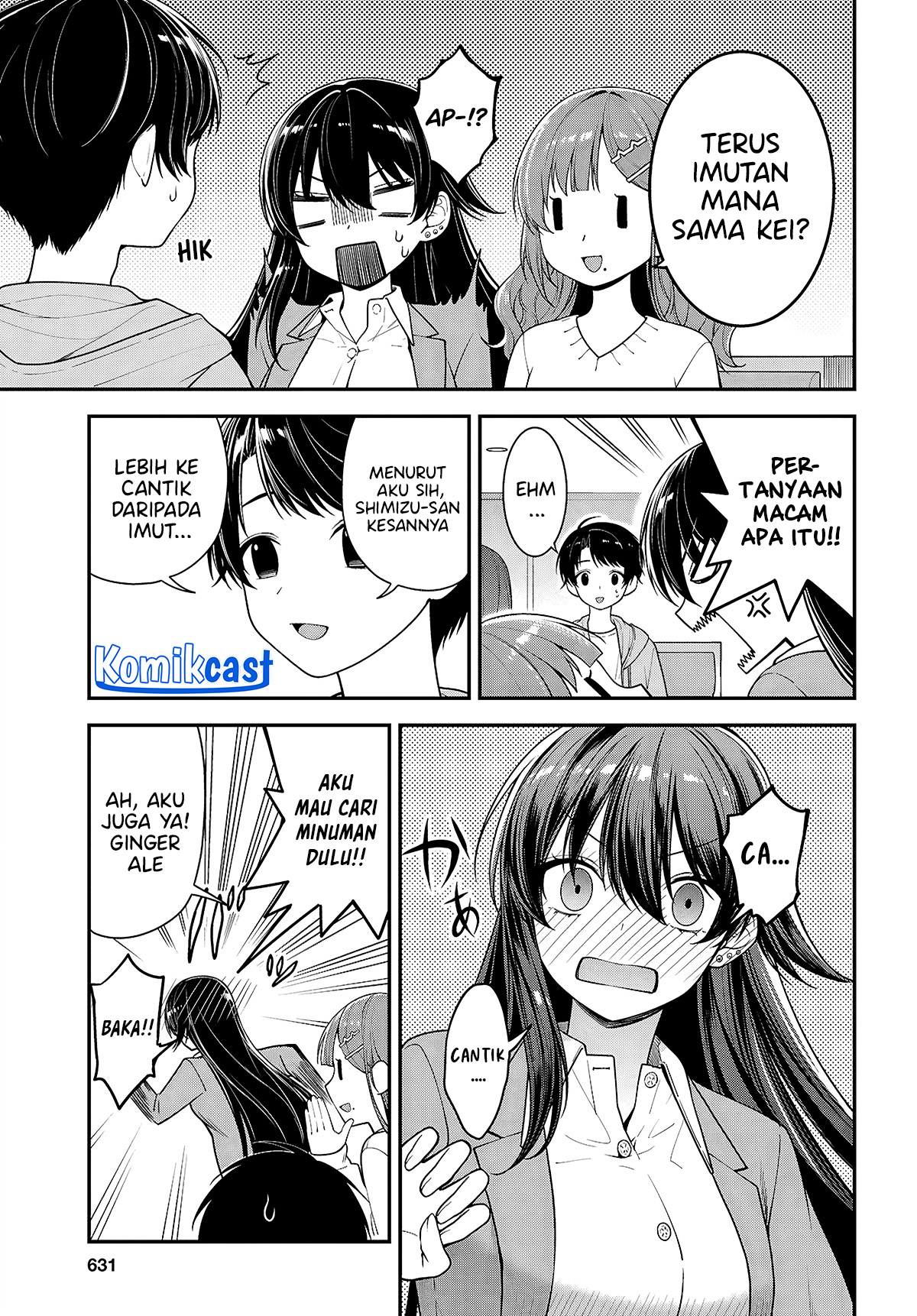 Tonari no Seki no Yankee Shimizu-san ga Kami o Kuroku Sometekita Chapter 05 Fix Gambar 16
