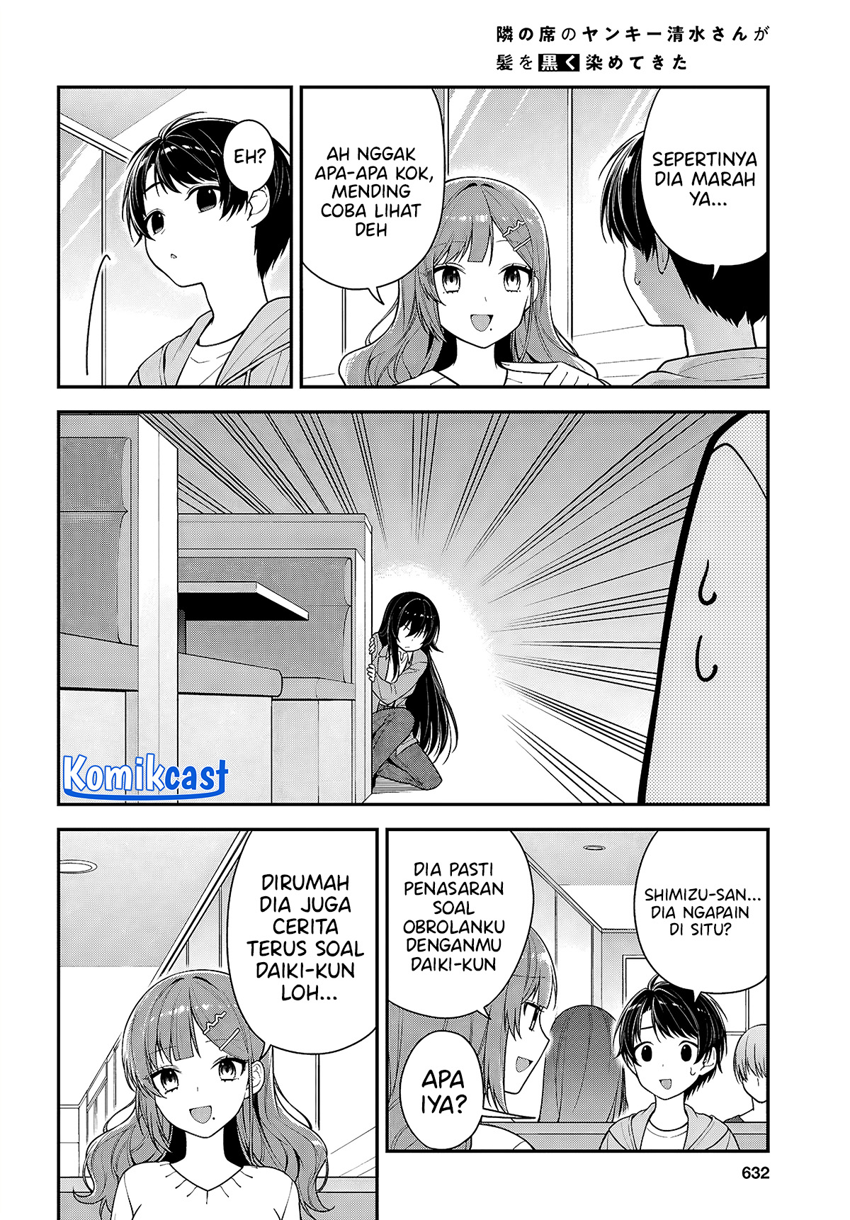 Tonari no Seki no Yankee Shimizu-san ga Kami o Kuroku Sometekita Chapter 05 Fix Gambar 17