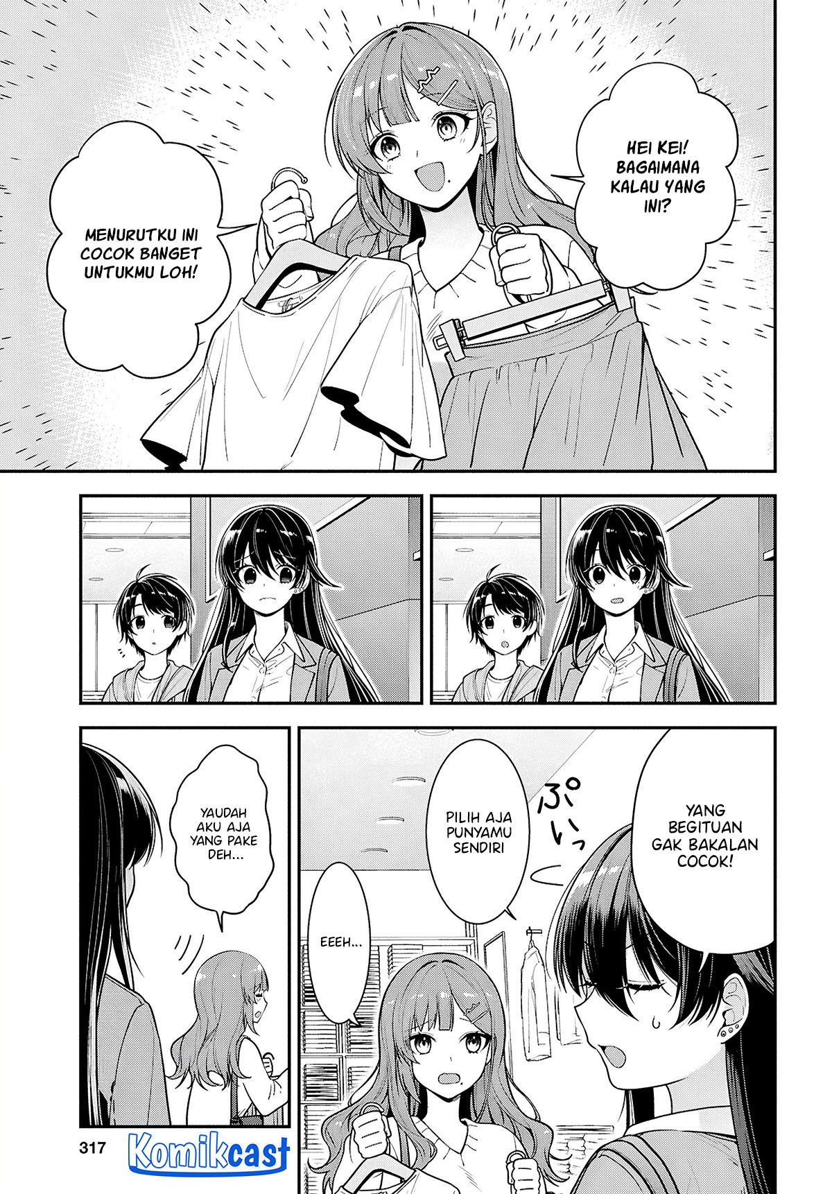 Tonari no Seki no Yankee Shimizu-san ga Kami o Kuroku Sometekita Chapter 06 Gambar 6