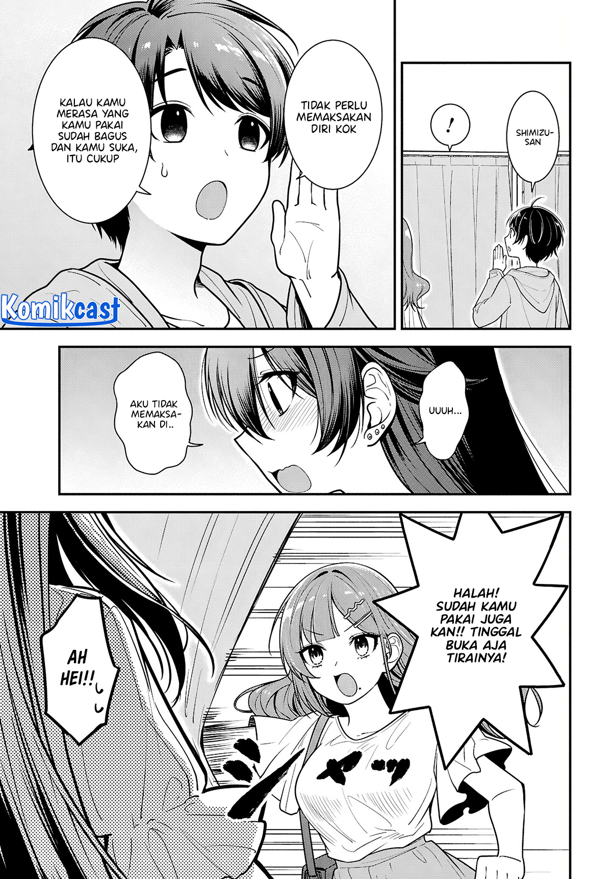 Tonari no Seki no Yankee Shimizu-san ga Kami o Kuroku Sometekita Chapter 06 Gambar 14