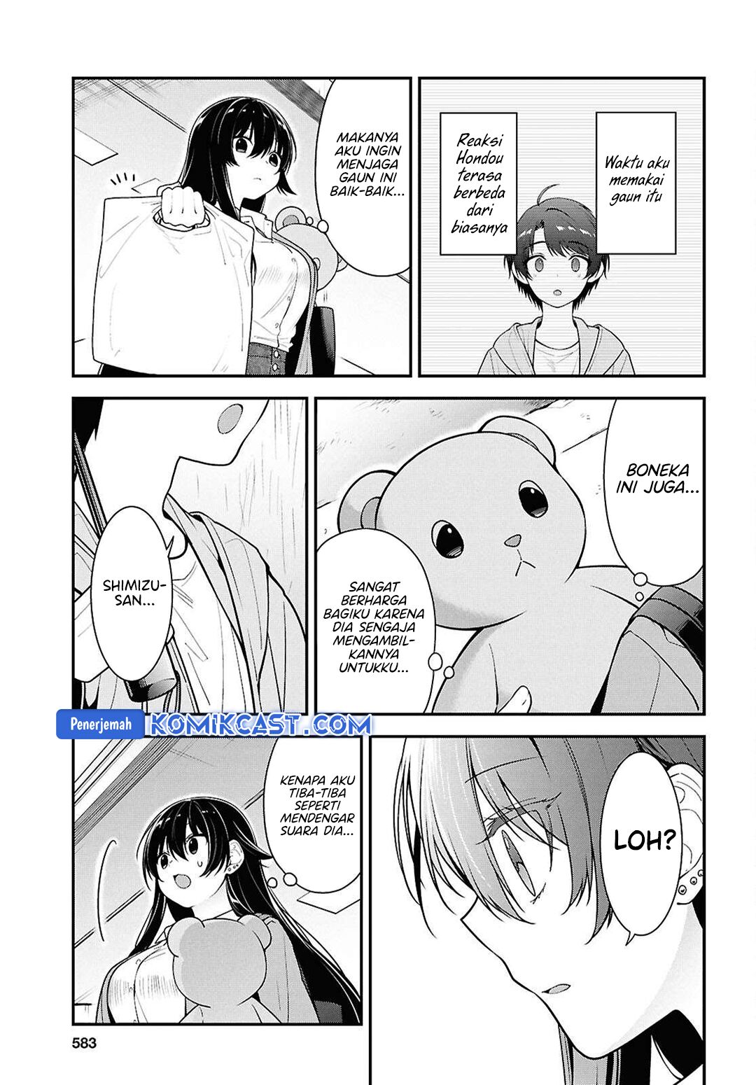 Tonari no Seki no Yankee Shimizu-san ga Kami o Kuroku Sometekita Chapter 08 Gambar 10