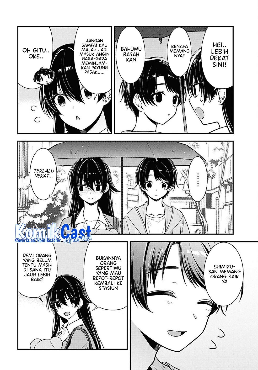 Tonari no Seki no Yankee Shimizu-san ga Kami o Kuroku Sometekita Chapter 08 Gambar 15