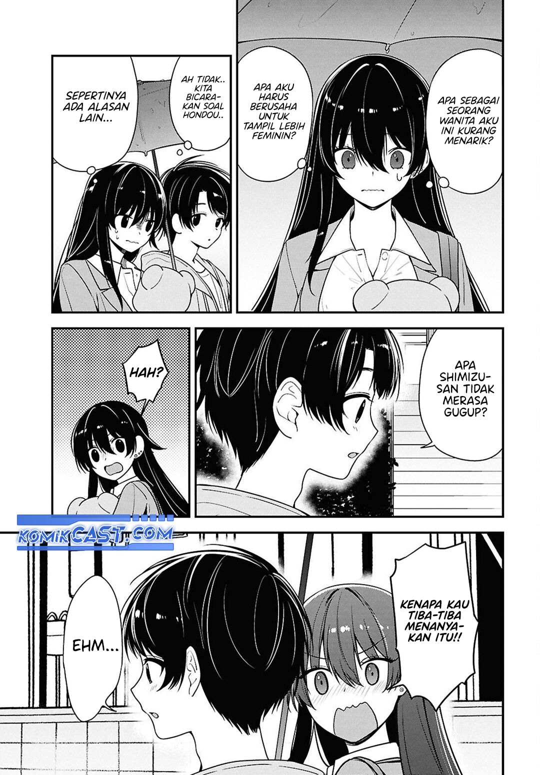 Tonari no Seki no Yankee Shimizu-san ga Kami o Kuroku Sometekita Chapter 08 Gambar 29