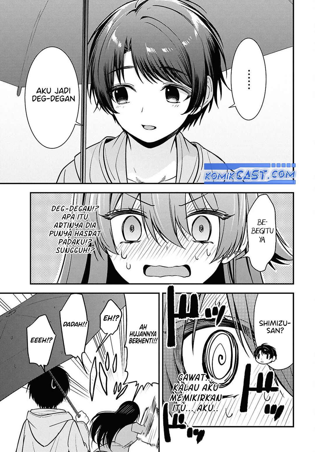 Tonari no Seki no Yankee Shimizu-san ga Kami o Kuroku Sometekita Chapter 08 Gambar 31
