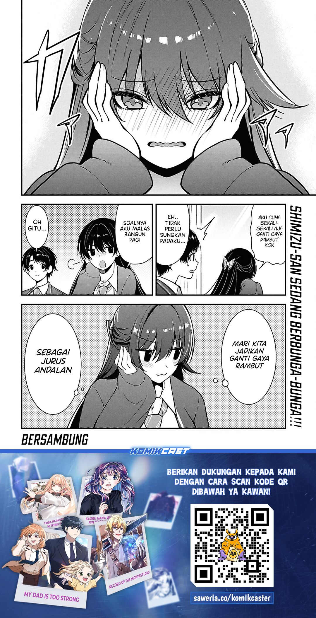 Tonari no Seki no Yankee Shimizu-san ga Kami o Kuroku Sometekita Chapter 11 Gambar 33