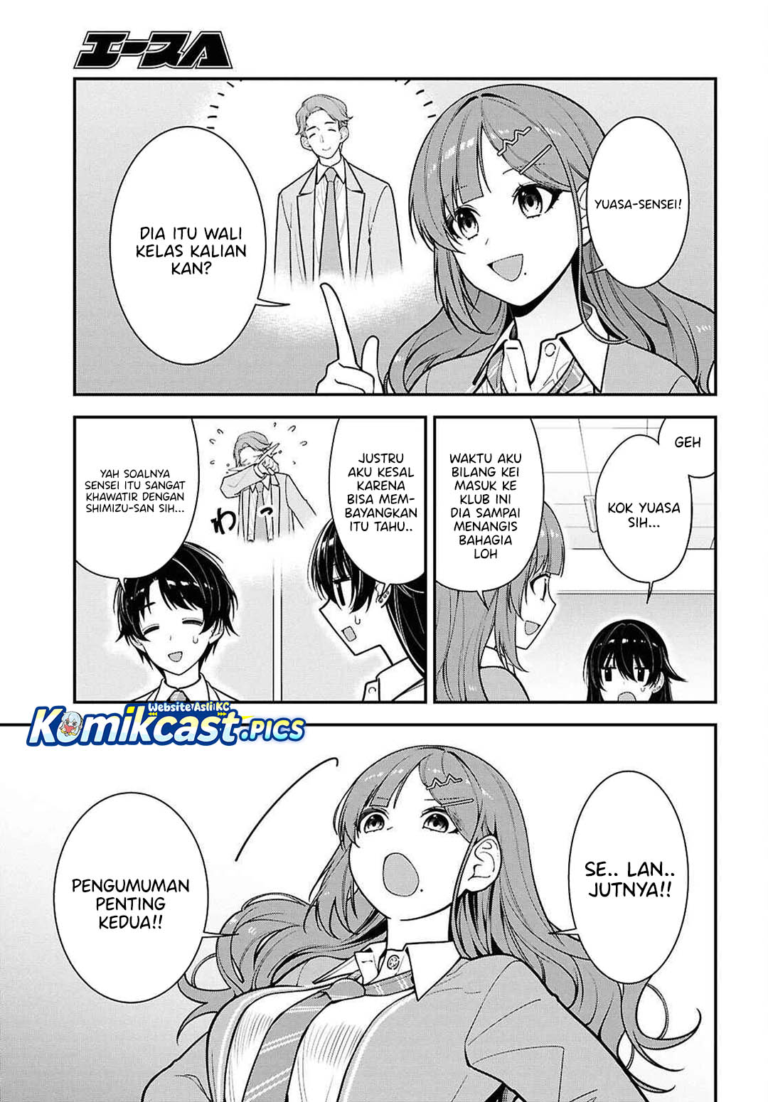 Tonari no Seki no Yankee Shimizu-san ga Kami o Kuroku Sometekita Chapter 12 Gambar 10