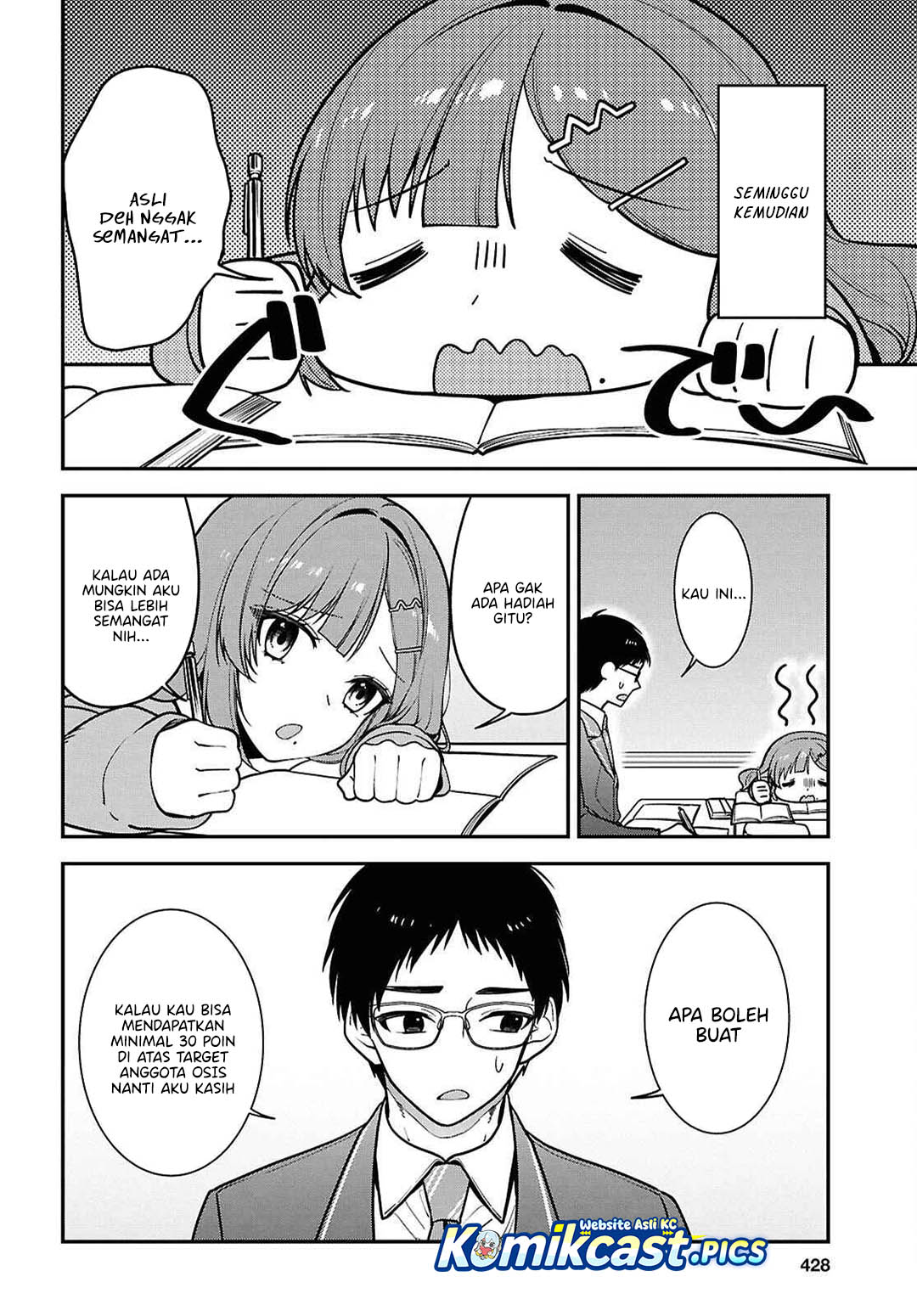 Tonari no Seki no Yankee Shimizu-san ga Kami o Kuroku Sometekita Chapter 12 Gambar 19