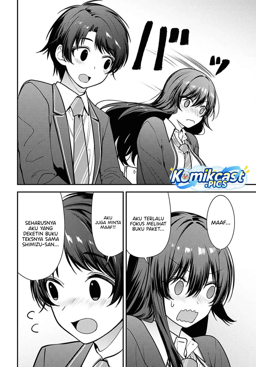 Tonari no Seki no Yankee Shimizu-san ga Kami o Kuroku Sometekita Chapter 12 Gambar 29