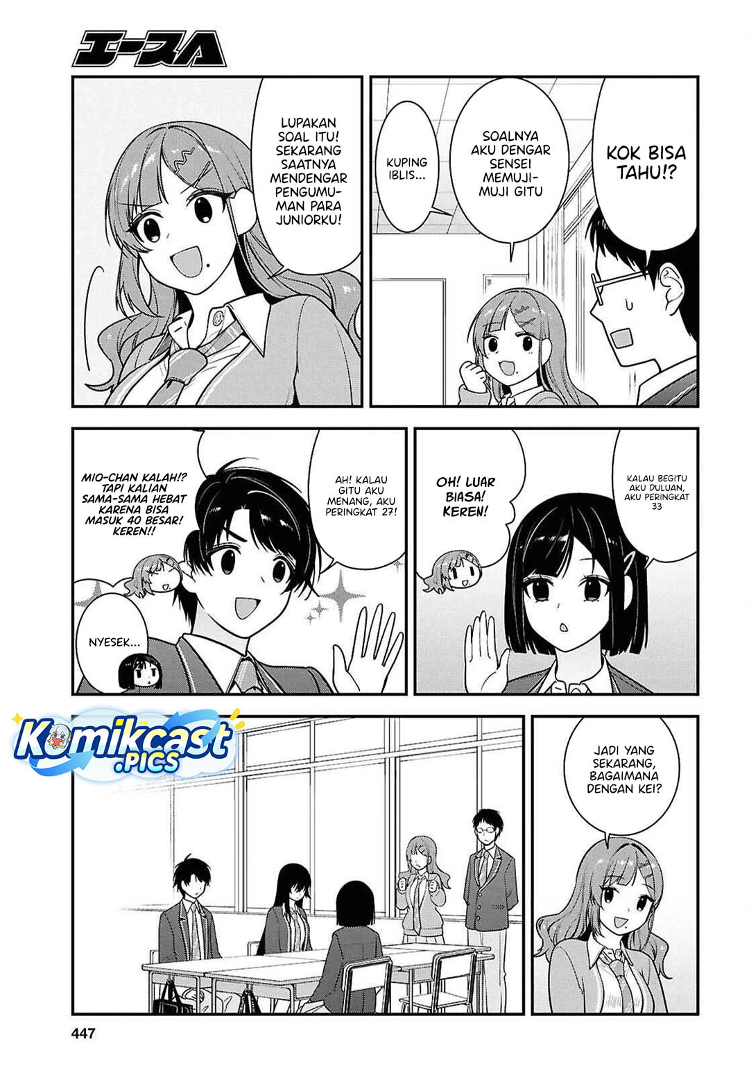 Tonari no Seki no Yankee Shimizu-san ga Kami o Kuroku Sometekita Chapter 12 Gambar 38