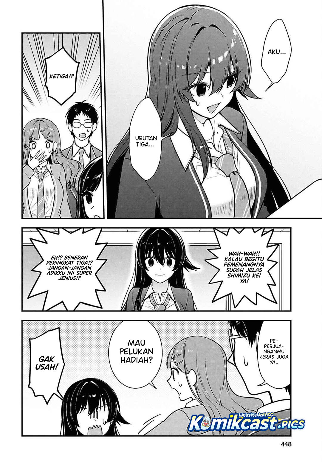 Tonari no Seki no Yankee Shimizu-san ga Kami o Kuroku Sometekita Chapter 12 Gambar 39