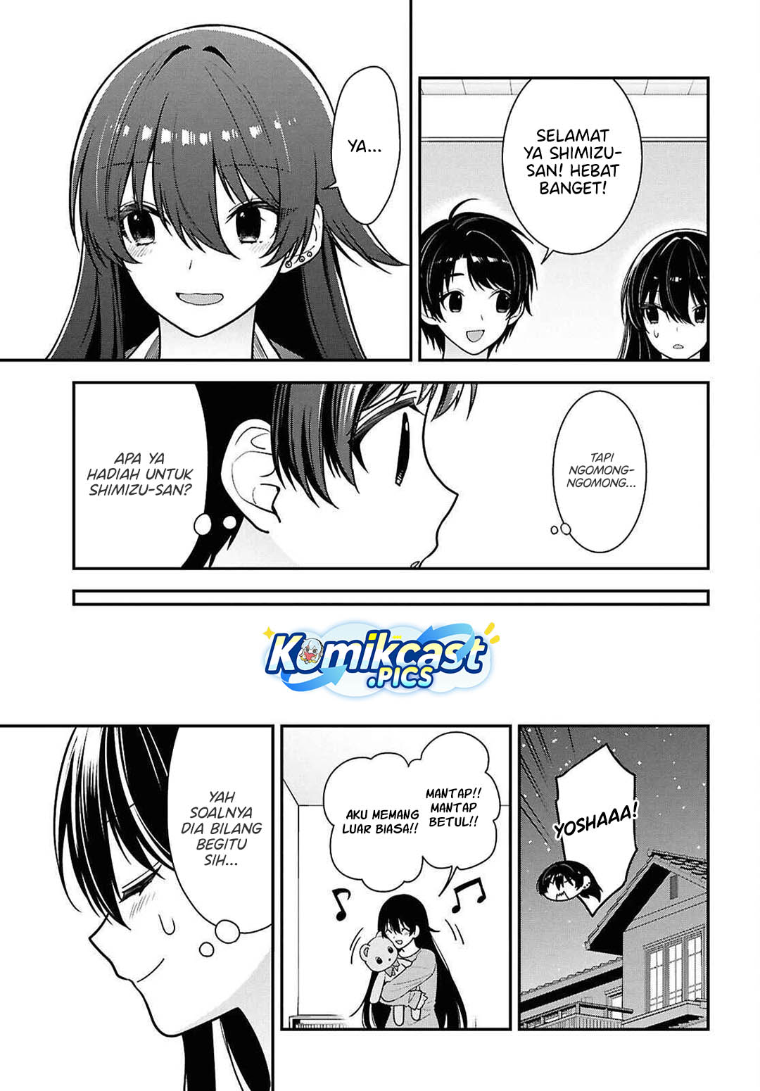Tonari no Seki no Yankee Shimizu-san ga Kami o Kuroku Sometekita Chapter 12 Gambar 40