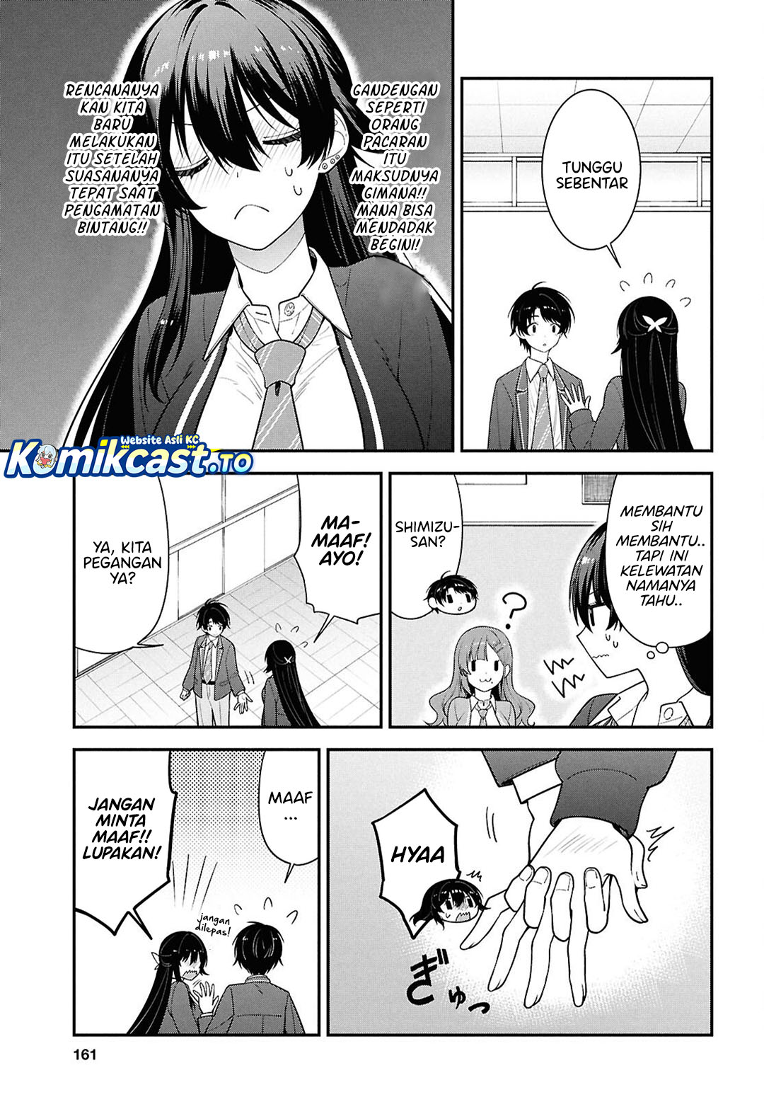 Tonari no Seki no Yankee Shimizu-san ga Kami o Kuroku Sometekita Chapter 14 Gambar 12