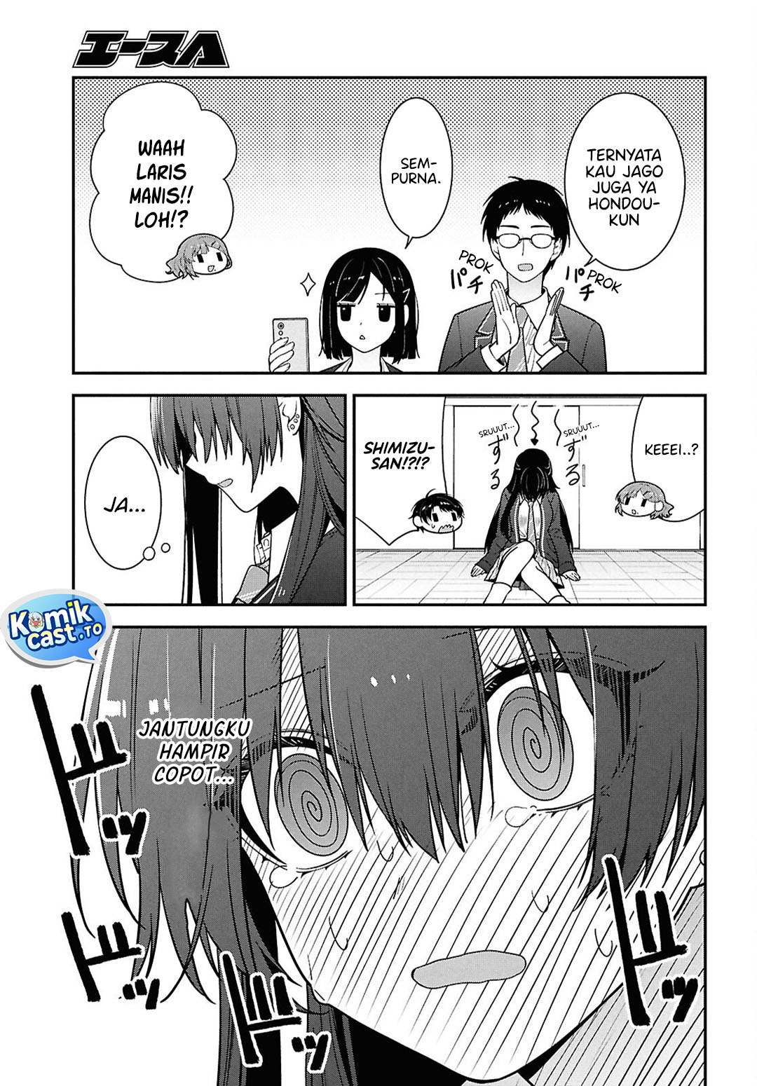 Tonari no Seki no Yankee Shimizu-san ga Kami o Kuroku Sometekita Chapter 14 Gambar 25