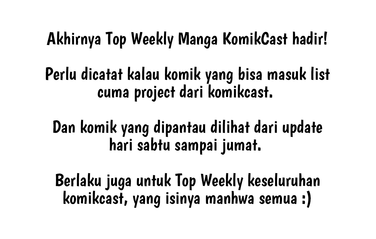 Top Weekly Manga KomikCast Chapter Week 01 Gambar 1