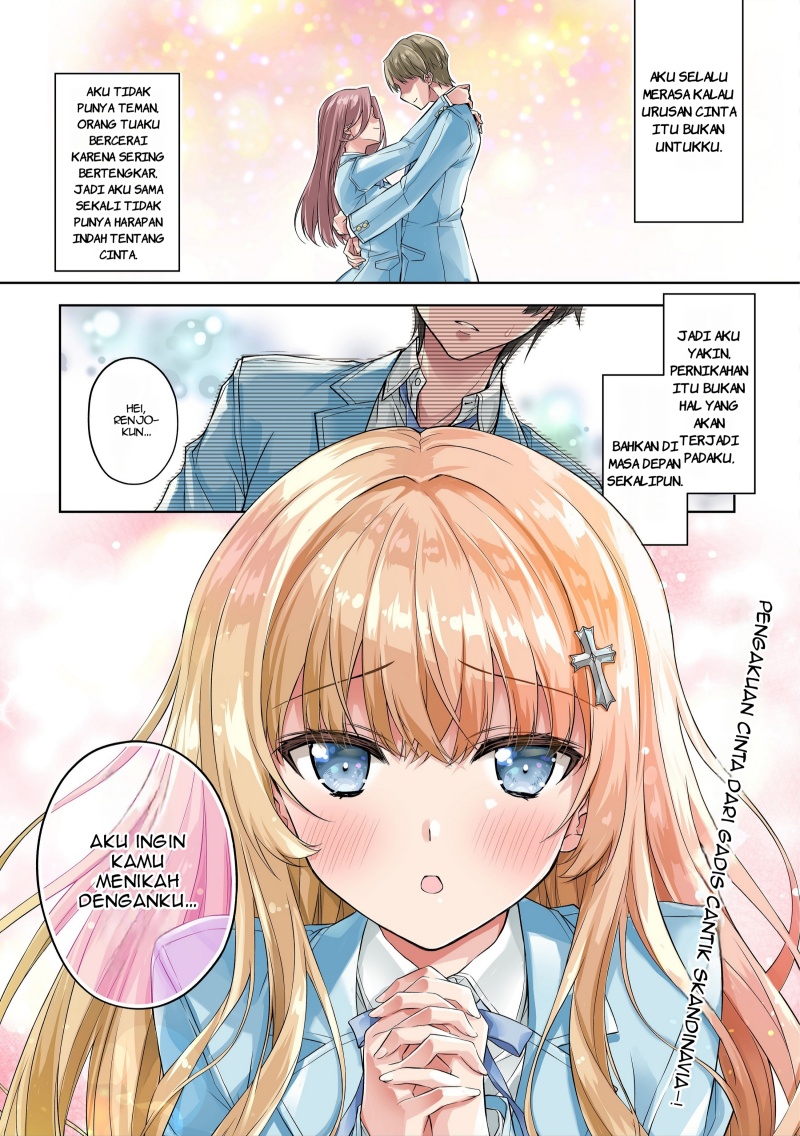 Tsundere Hokuou Bishoujo no Classmate ga, Kon’yakusha ni Natta Totan ni Dere Ippentou ni Natte Shimatta Ken ni Tsuite Chapter 01 Gambar 2