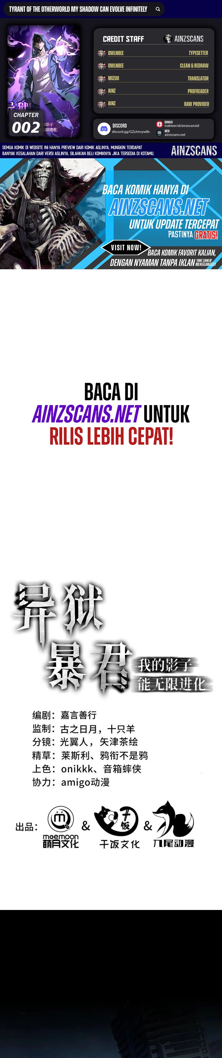 Tyrant of the Otherworld: My Shadow Can Evolve Infinitely Chapter 02 Gambar 1