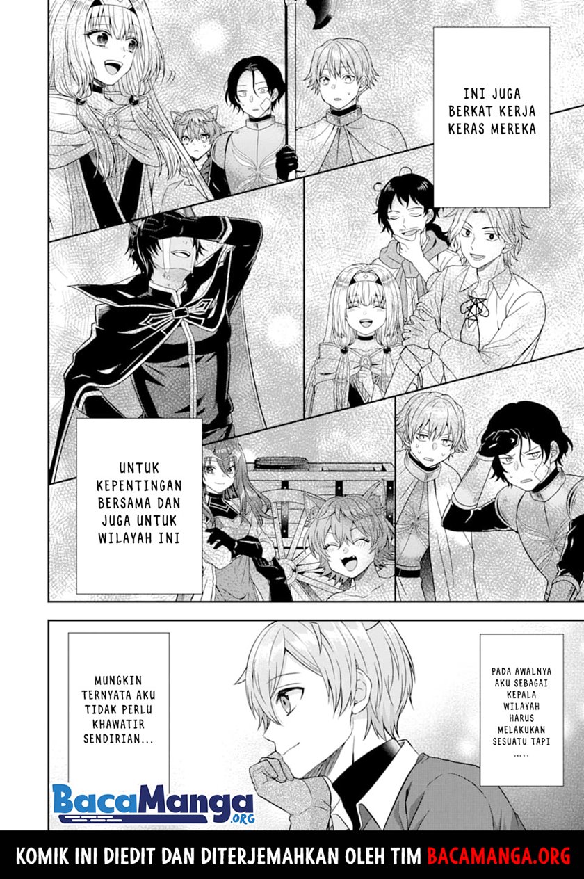Tensei Ryoushu no Yuuryou Kaitaku: Zensei no Kioku o Ikashite White ni Tsutometara, Yuunou na Jinzai ga Atsumari Sugimashita Chapter 07.2 Gambar 14