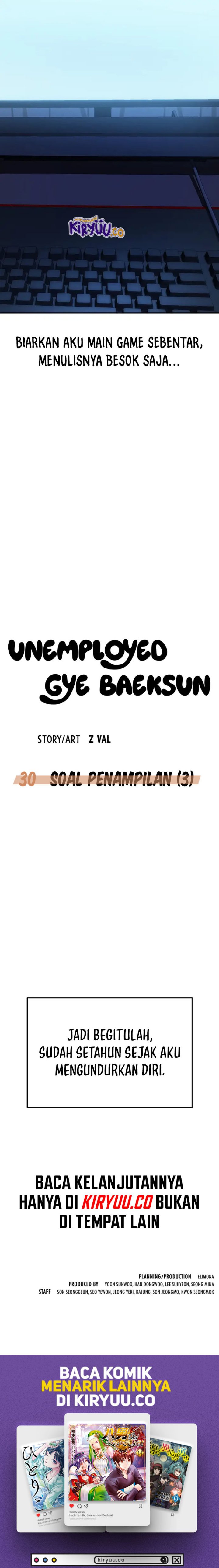 Unemployed Gye Baek Soon Chapter 30 Gambar 11