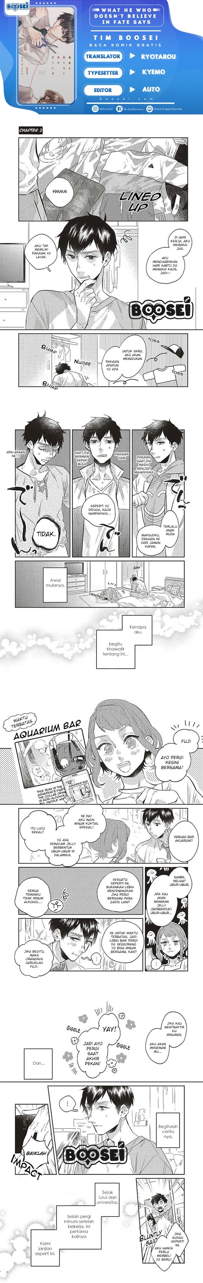 Unmei wo shinjinai kare ga iuniwa Chapter 02 Gambar 1
