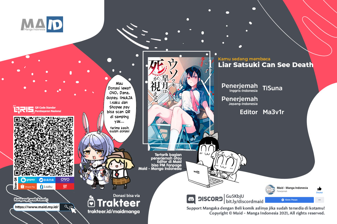Usotsuki Satsuki Shi ga Mieru Chapter 02 Gambar 1