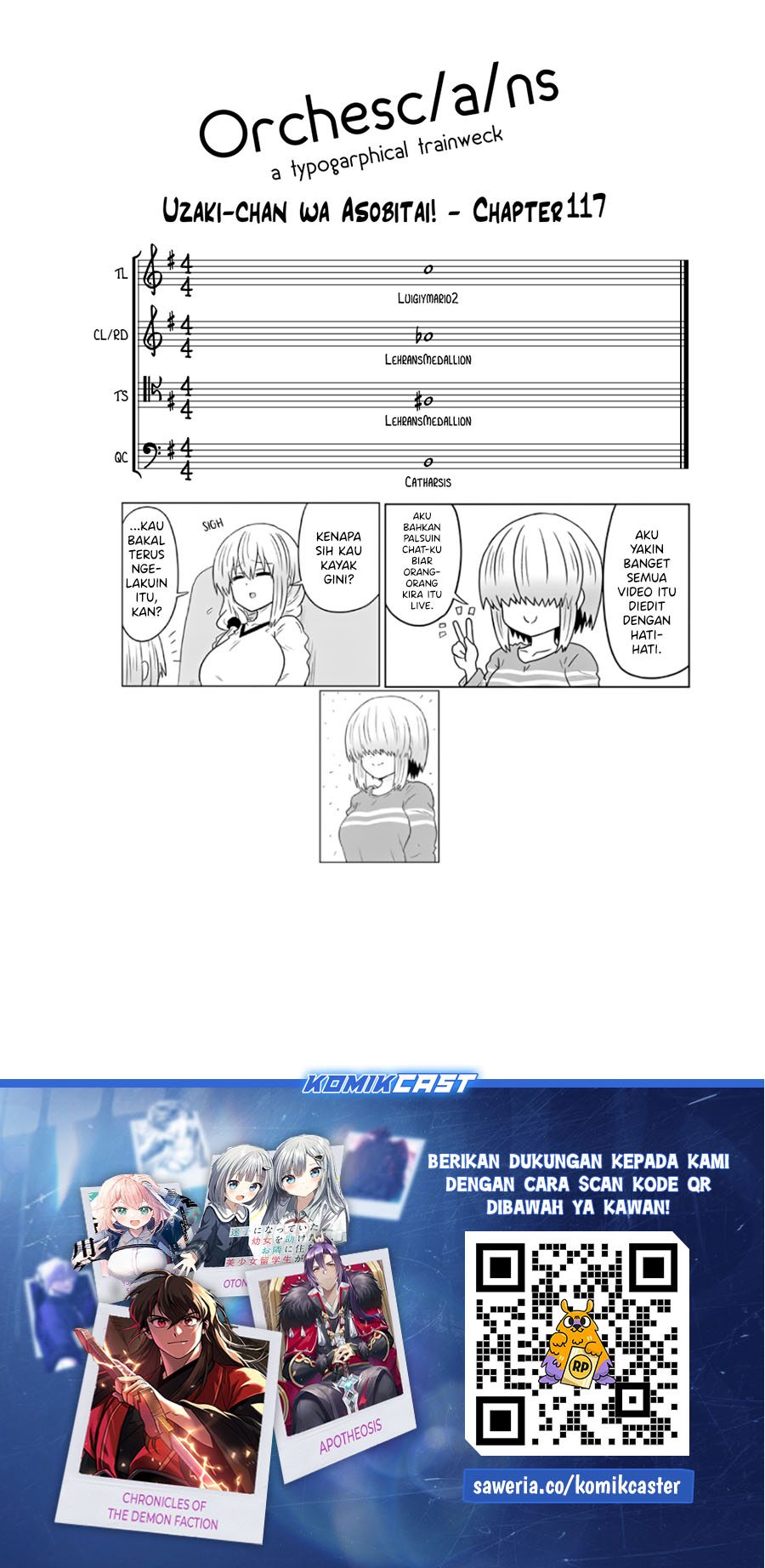 Uzaki-chan wa Asobitai! Chapter 117 Gambar 14