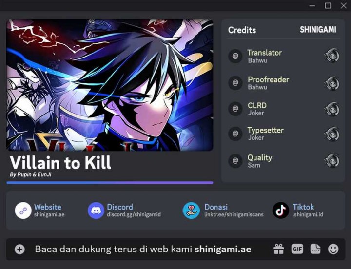 Villain To Kill Chapter 128 Gambar 1