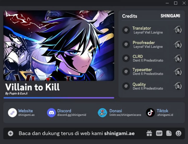 Villain To Kill Chapter 164 Gambar 1