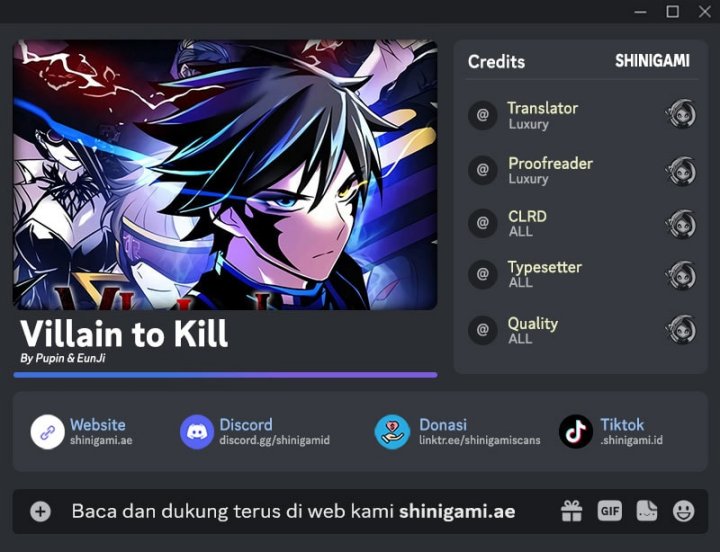 Villain To Kill Chapter 205 Gambar 1