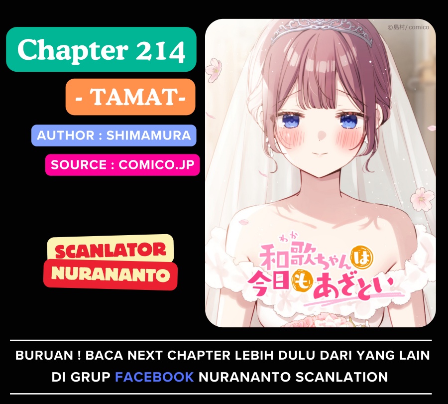 Waka-chan Is Flirty Again Chapter 214 End Gambar 1