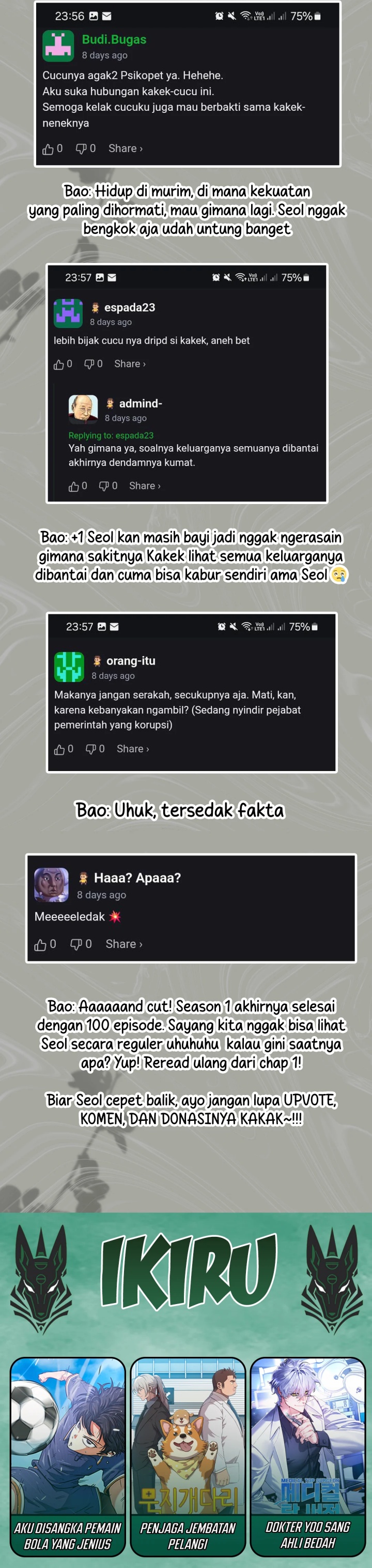 Warrior Grandpa and Supreme Granddaughter Chapter 100 End S1 Gambar 59