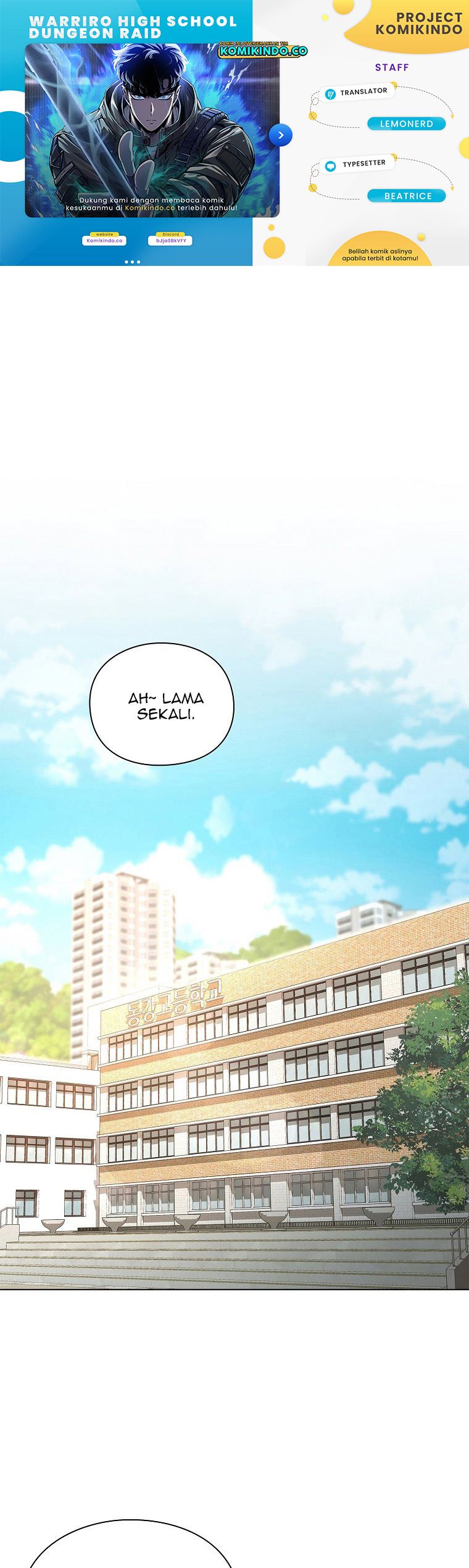 Warrior High School – Dungeon Raid Department Chapter 01 Gambar 1
