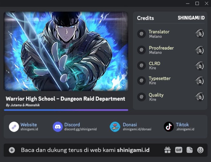 Warrior High School – Dungeon Raid Department Chapter 43 Gambar 1