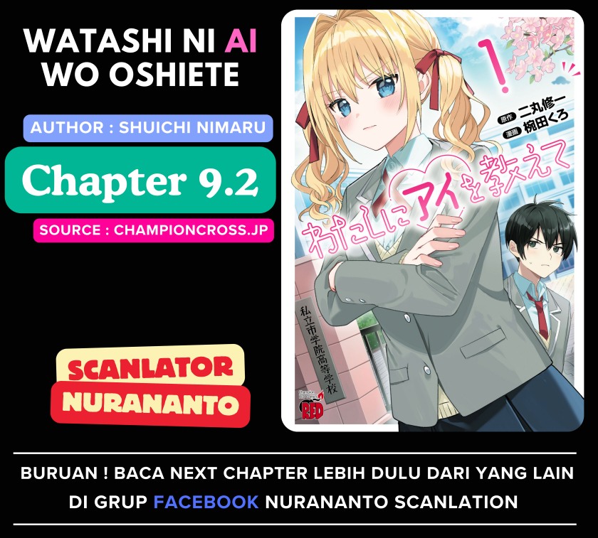 Watashi ni Ai wo Oshiete Chapter 09.2 Gambar 1