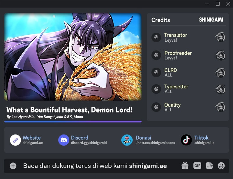 What A Bountiful Harvest, Demon Lord! Chapter 18 Gambar 1