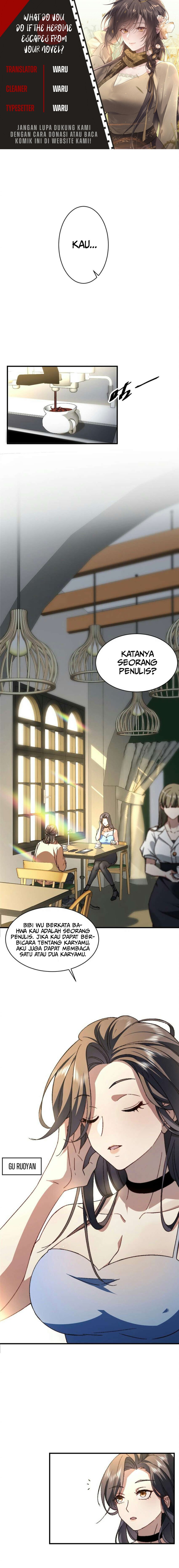 What Do You Do If the Heroine Escapes From Your Novel Chapter 02 Gambar 1