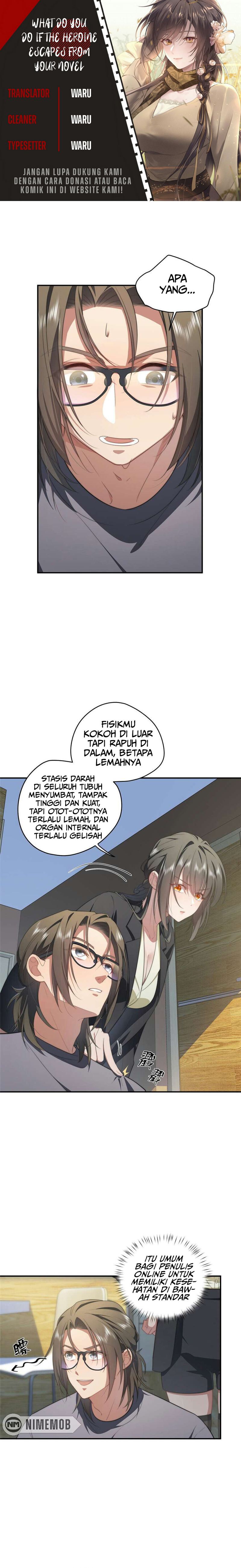 What Do You Do If the Heroine Escapes From Your Novel Chapter 20 Gambar 1