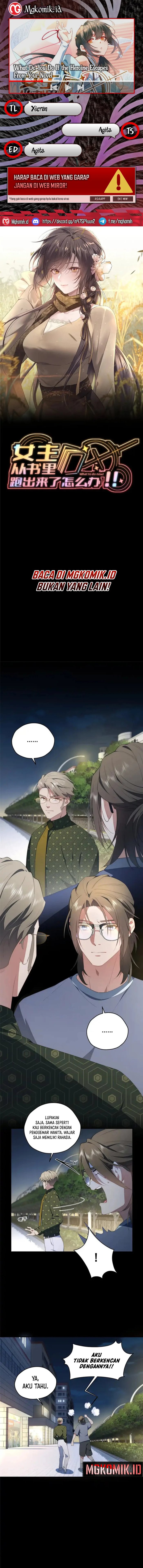 What Do You Do If the Heroine Escapes From Your Novel Chapter 55 Gambar 1