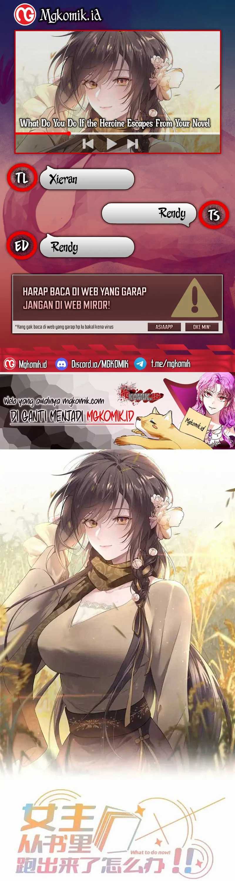 What Do You Do If the Heroine Escapes From Your Novel Chapter 61 Gambar 1