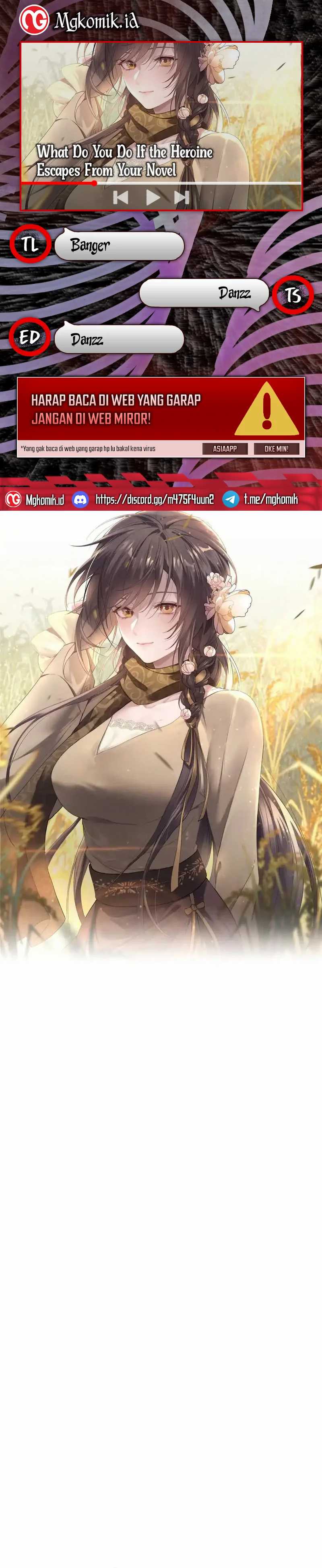 What Do You Do If the Heroine Escapes From Your Novel Chapter 72 Gambar 1