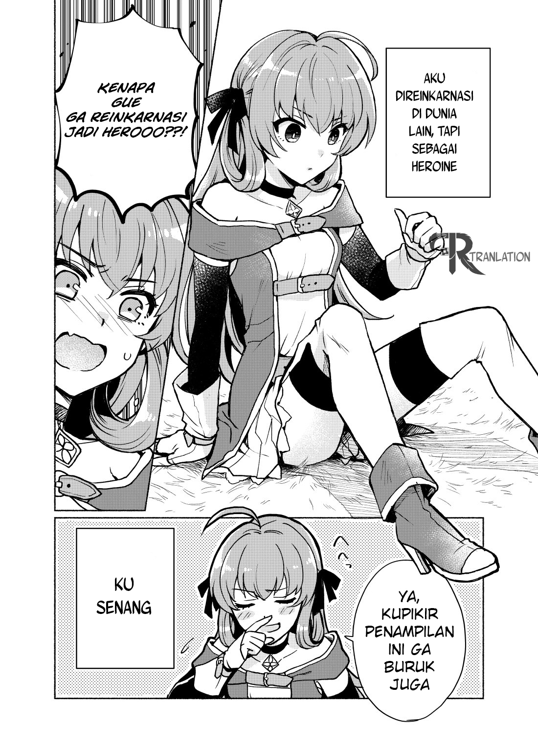 When I Was Reincarnated in Another World, I Was a Heroine and He Was a Hero Chapter 01 Gambar 3