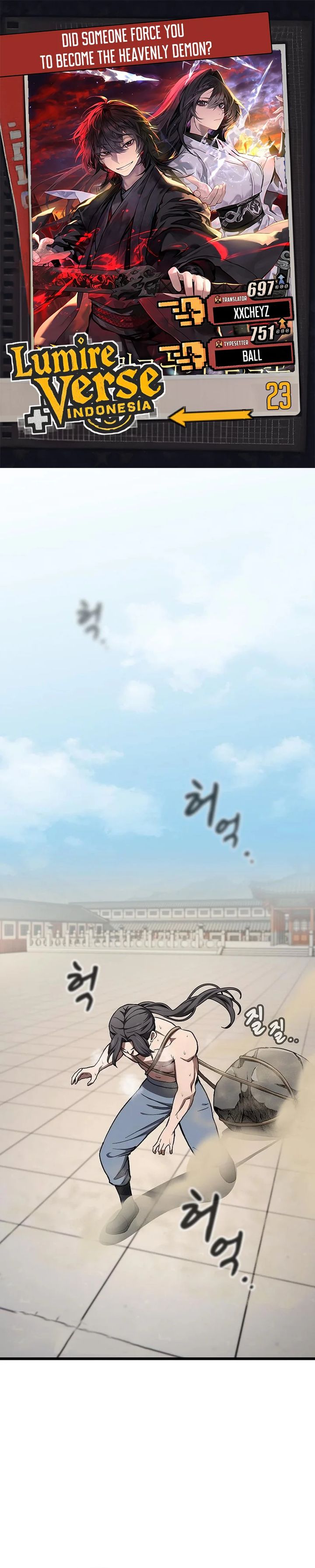 Who’s threatening you with a knife to make you a Heavenly Demon? (Did Someone Force You to Become the Heavenly Demon?) Chapter 23 Gambar 1