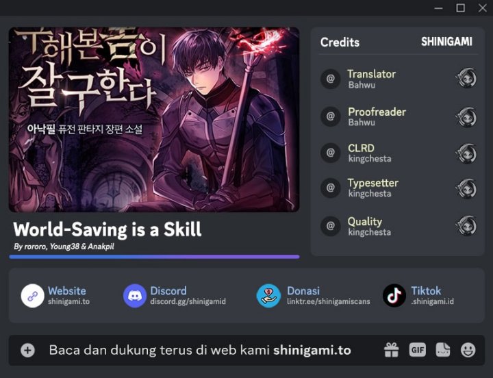 World-Saving Is A Skill Chapter 02 Gambar 1